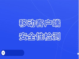 移动客户端（APP）安全性检测